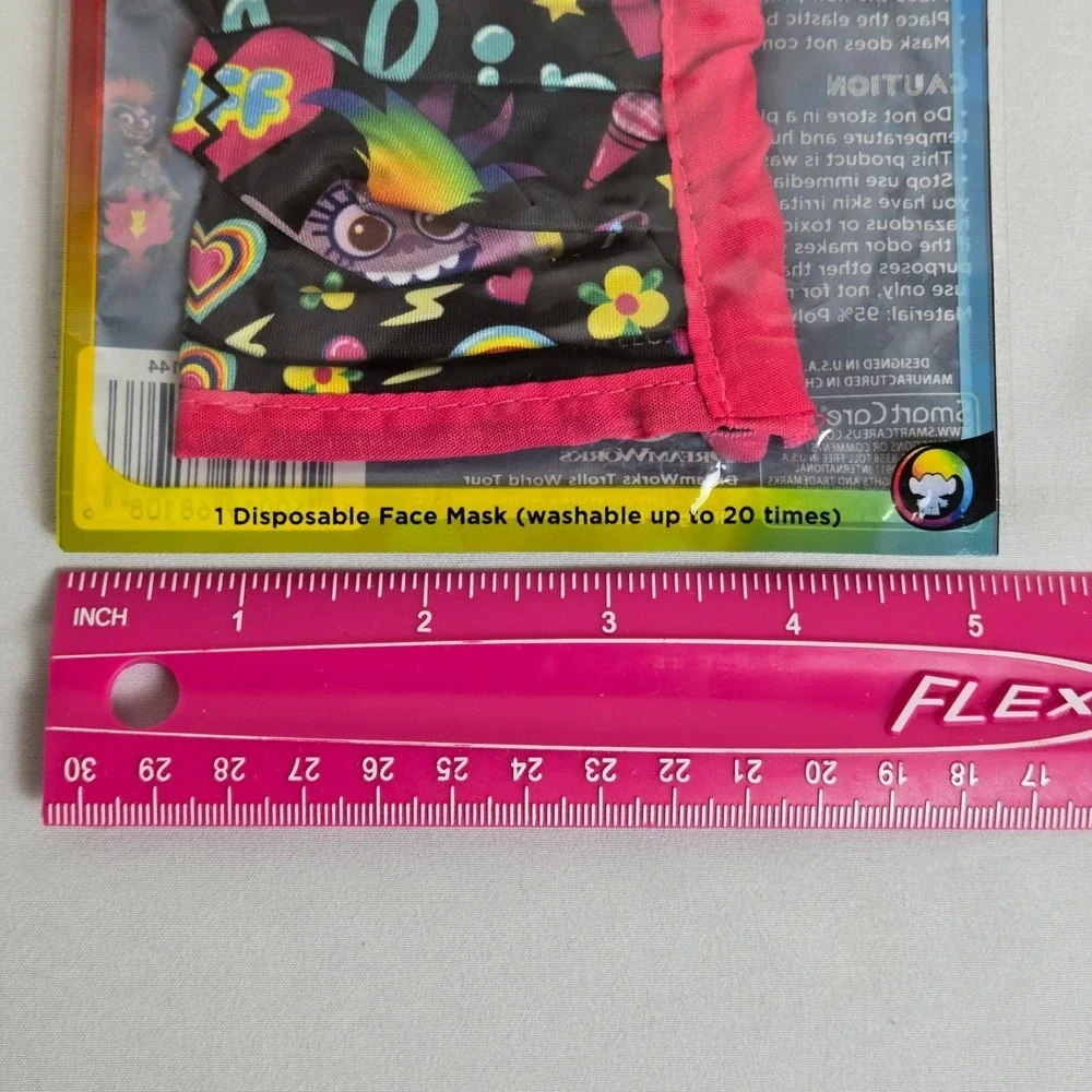 Smart Care DreamWorks Trolls World Tour Disposable Face Mask, 2+ Years Old,‎ New